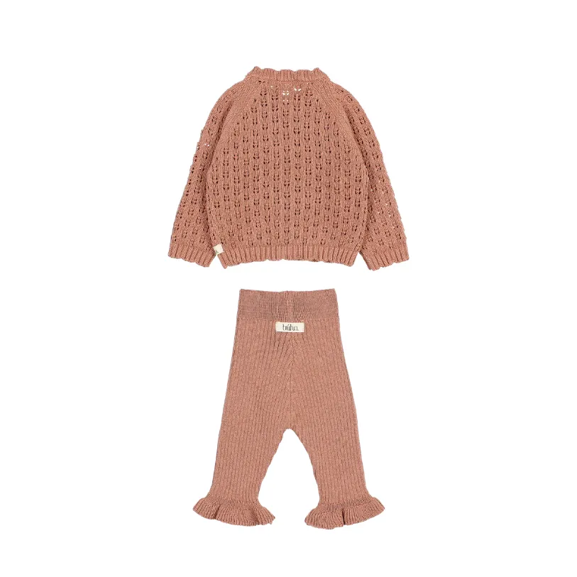 6415/16-GIRLY CARDIGAN/LEGGING SET-ROSE DAWN