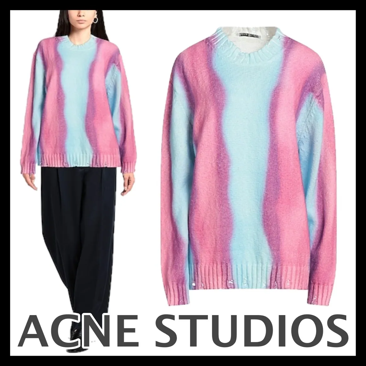 Acne Studios  |Long Sleeves Cotton Designers Sweaters