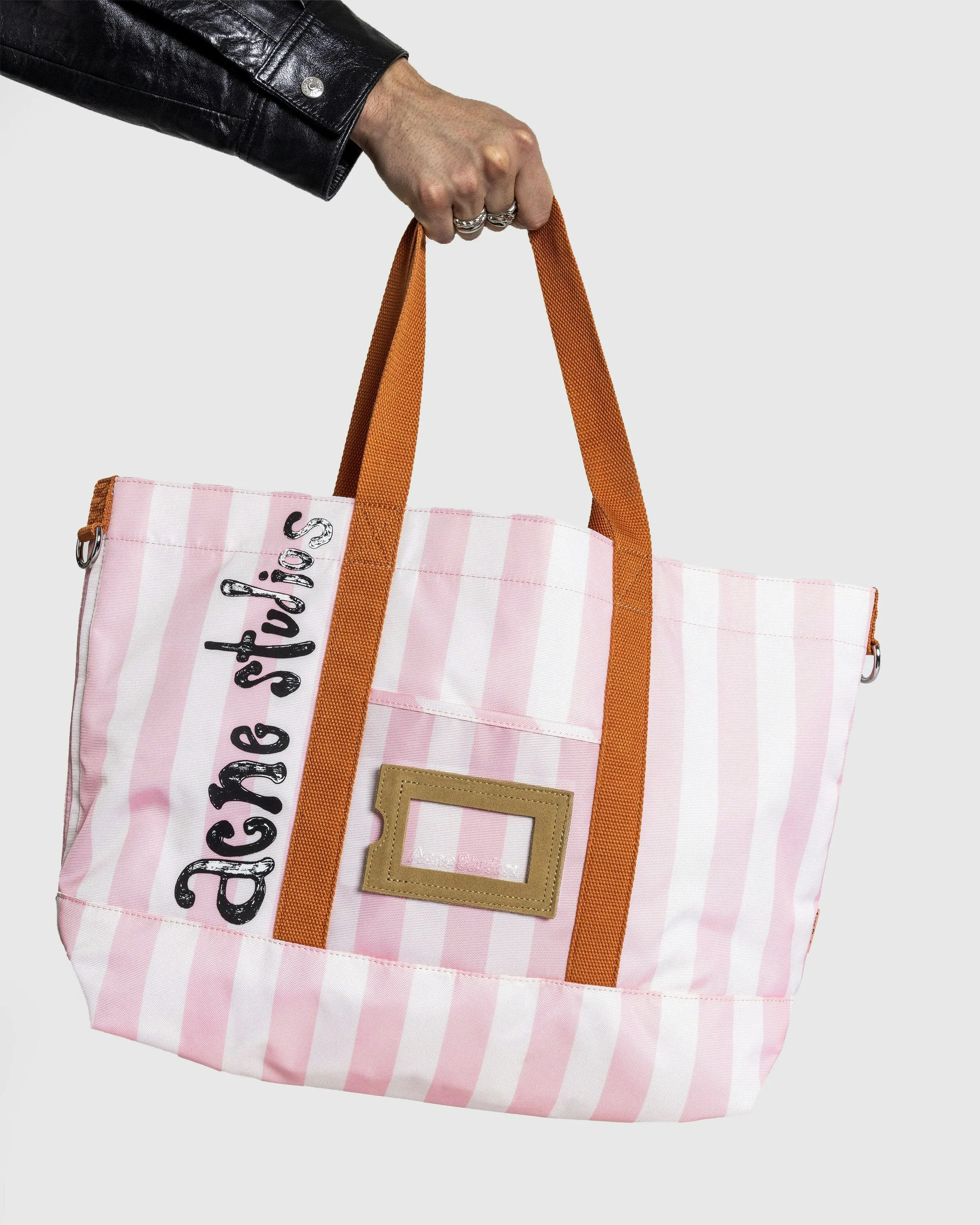 Acne Studios – Tote Bag Light Pink/Off White | Highsnobiety Shop