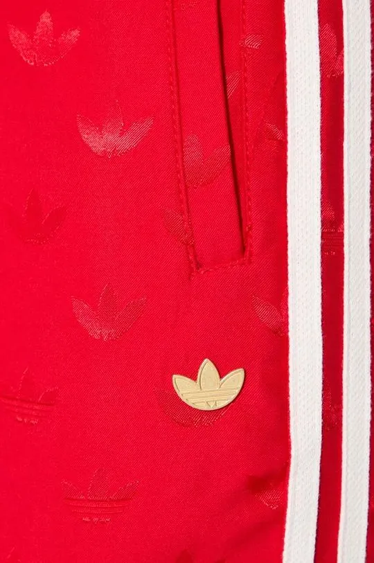 adidas Originals trousers Jaquard Pant women's red color JJ2172