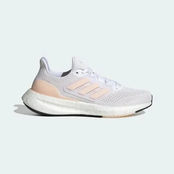 ADIDAS WOMEN'S PUREBOOST 23 WHITE/PINK SHOES