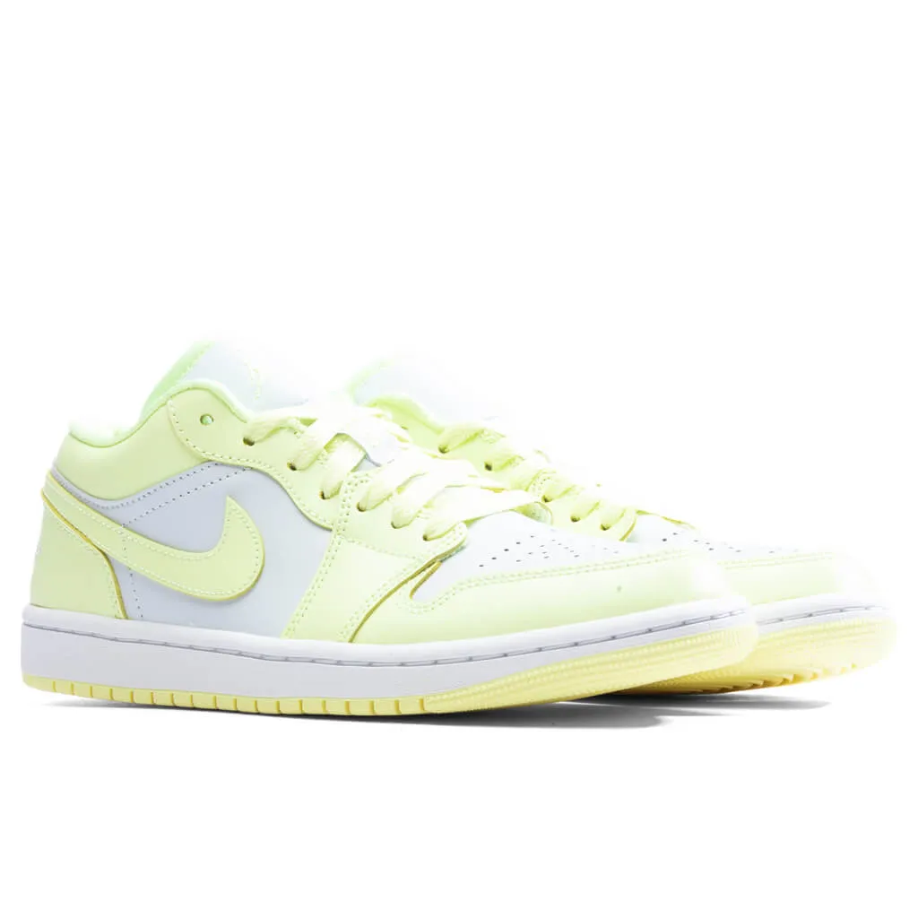 Air Jordan 1 Low Women's - Pure Platinum/Citron Tint/White