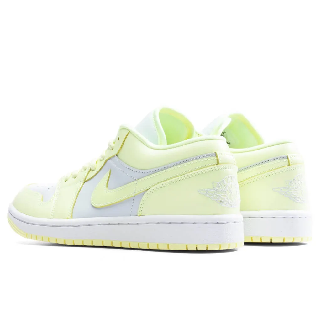 Air Jordan 1 Low Women's - Pure Platinum/Citron Tint/White