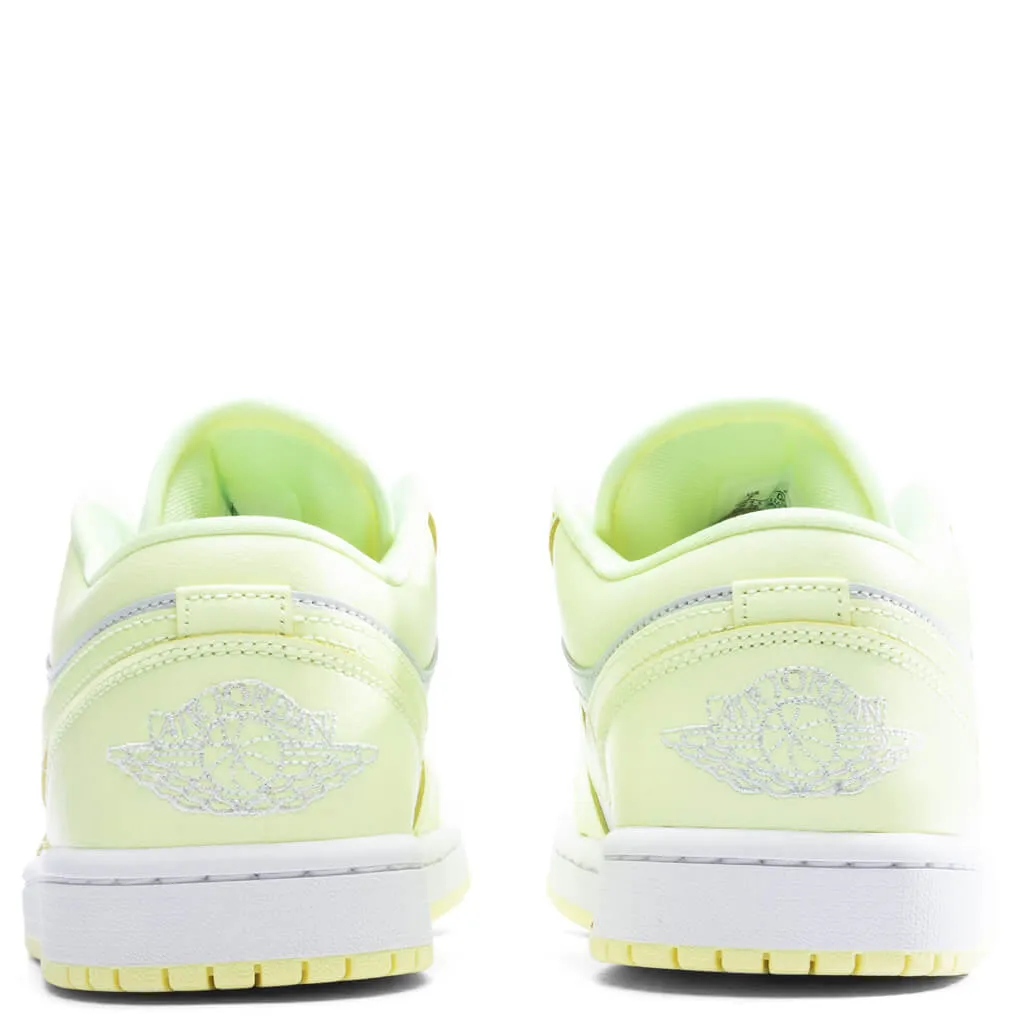 Air Jordan 1 Low Women's - Pure Platinum/Citron Tint/White