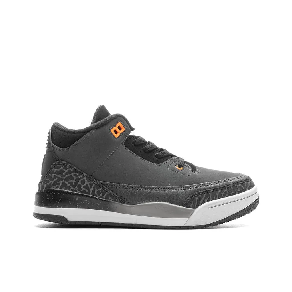 Air Jordan 3 Retro (PS) 'Fear' - Night Stadium/Total Orange/Black