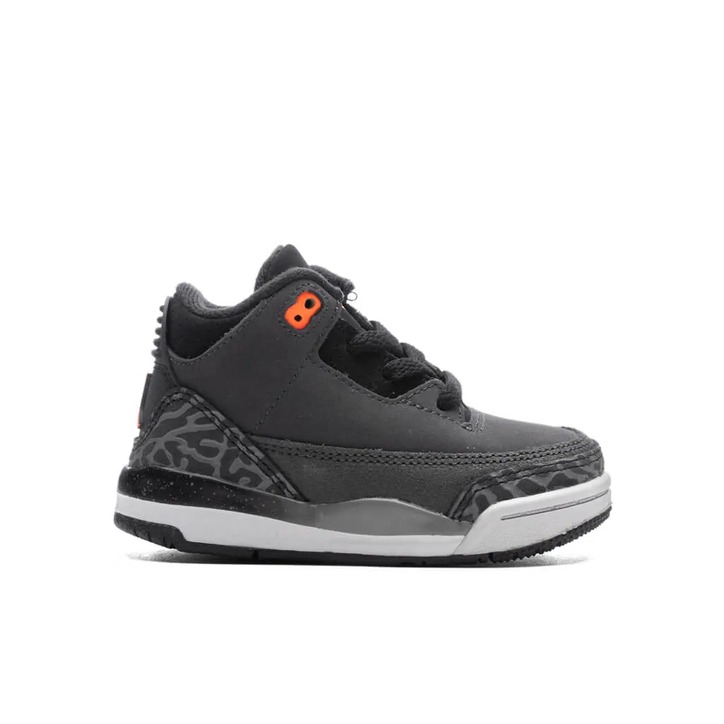 Air Jordan 3 Retro (TD) 'Fear' - Night Stadium/Total Orange/Black