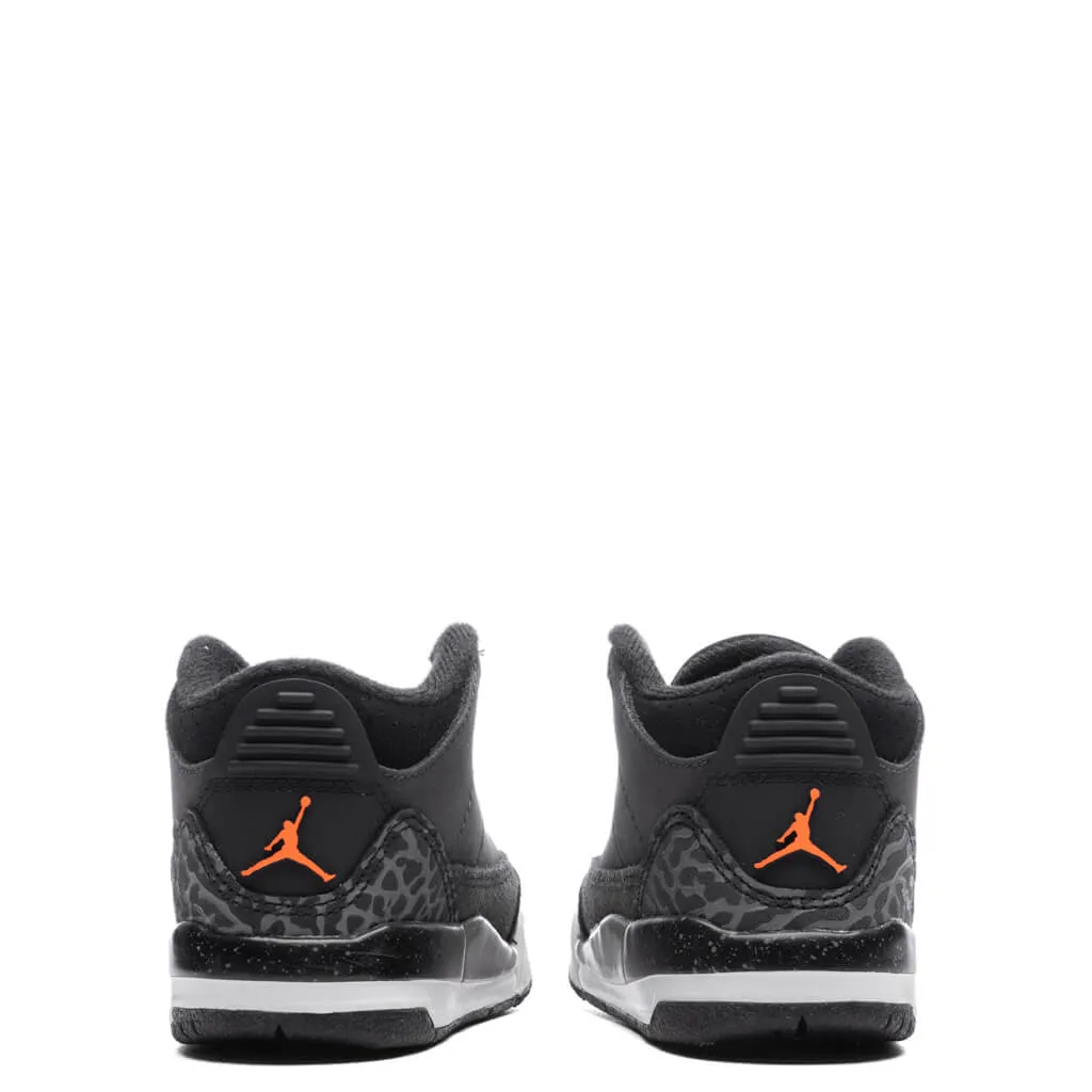 Air Jordan 3 Retro (TD) 'Fear' - Night Stadium/Total Orange/Black