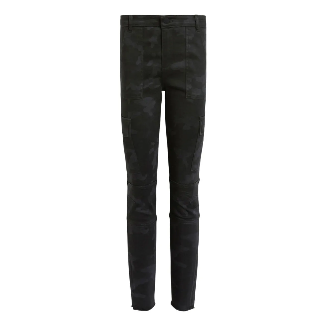 ALLSAINTS Duran Camo Cargo Mid-Rise Skinny Jeans - Black