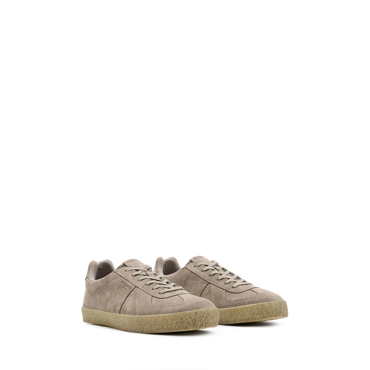 ALLSAINTS Jaimee Suede Low-Top Trainers - Brown