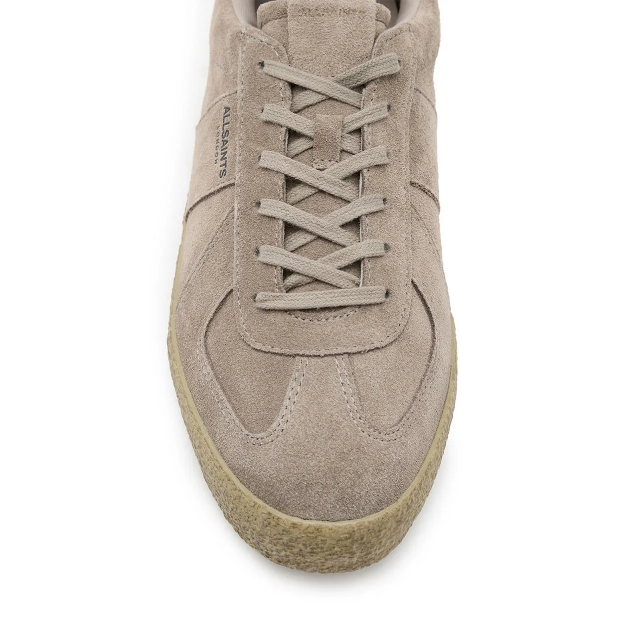 ALLSAINTS Jaimee Suede Low-Top Trainers - Brown