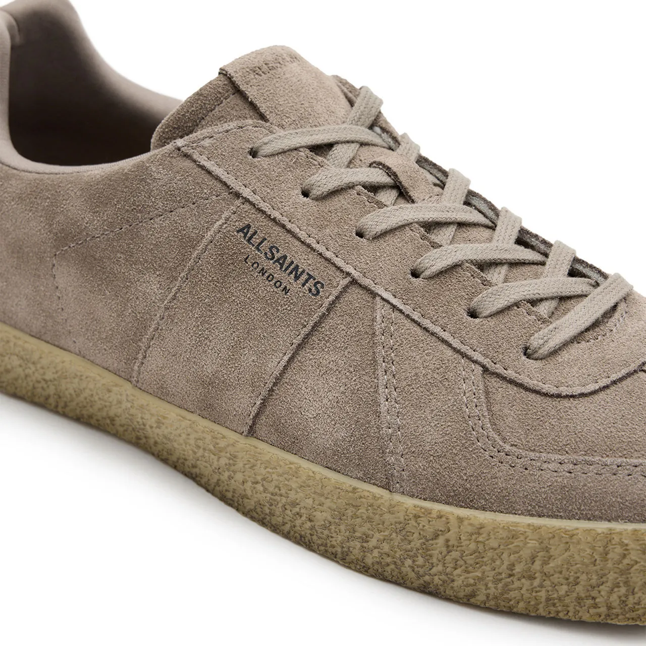 ALLSAINTS Jaimee Suede Low-Top Trainers - Brown