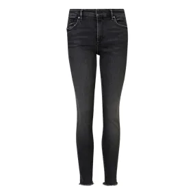 ALLSAINTS Miller Mid-Rise Push Up Skinny Jeans - Black