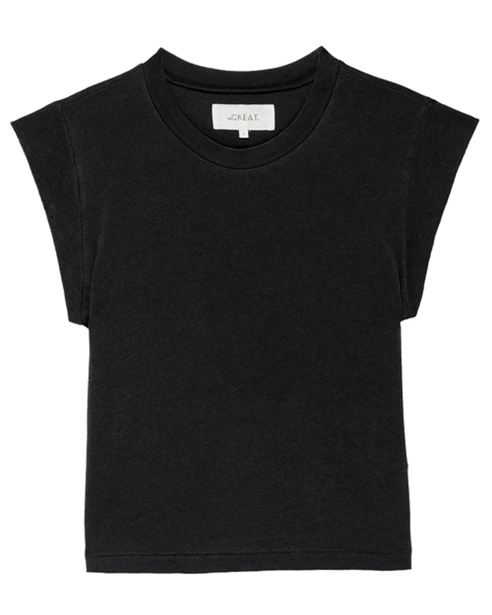 Almost Black Peak Shoulder Tee