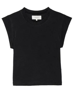 Almost Black Peak Shoulder Tee