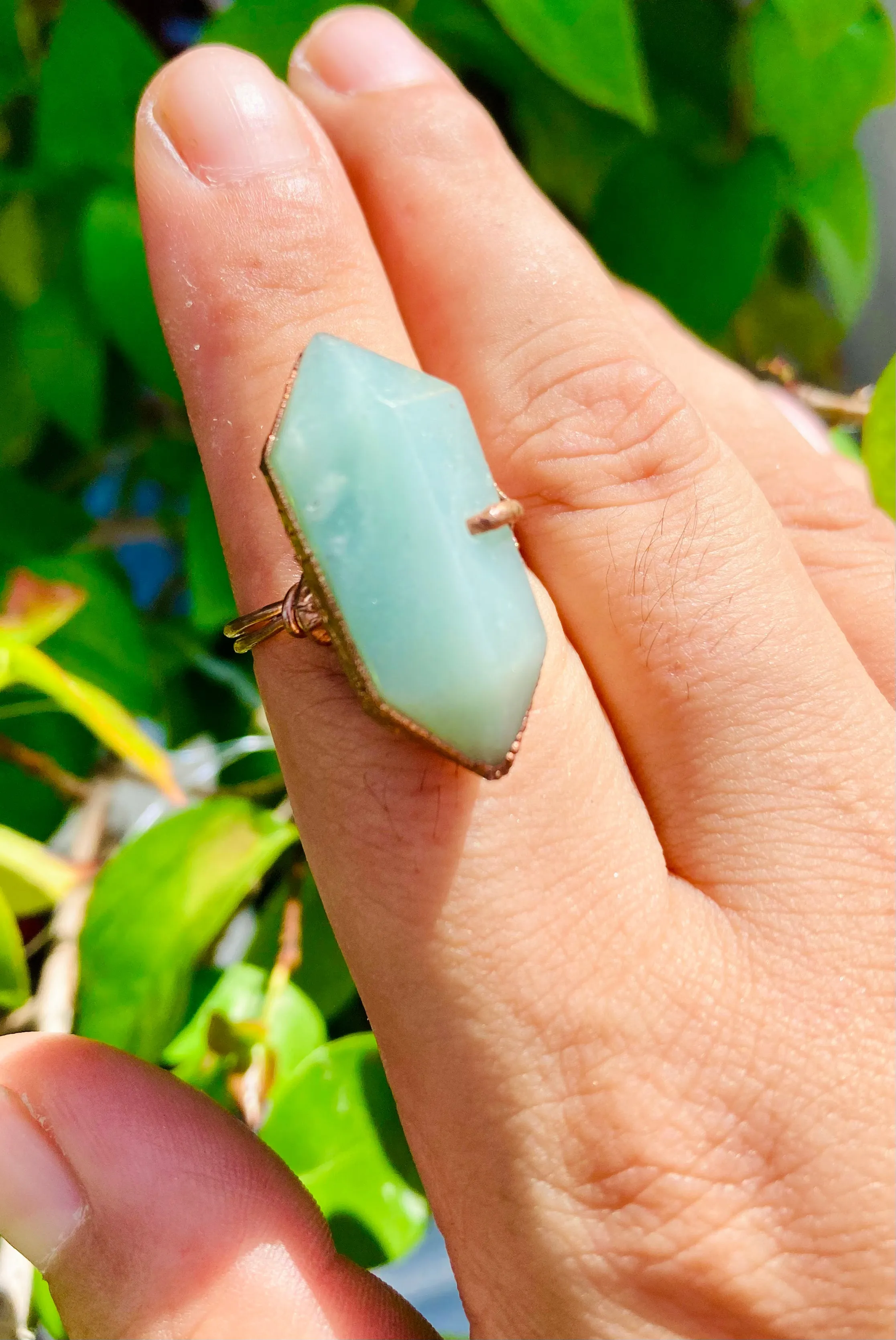 Amazonite Double T Size 8.5