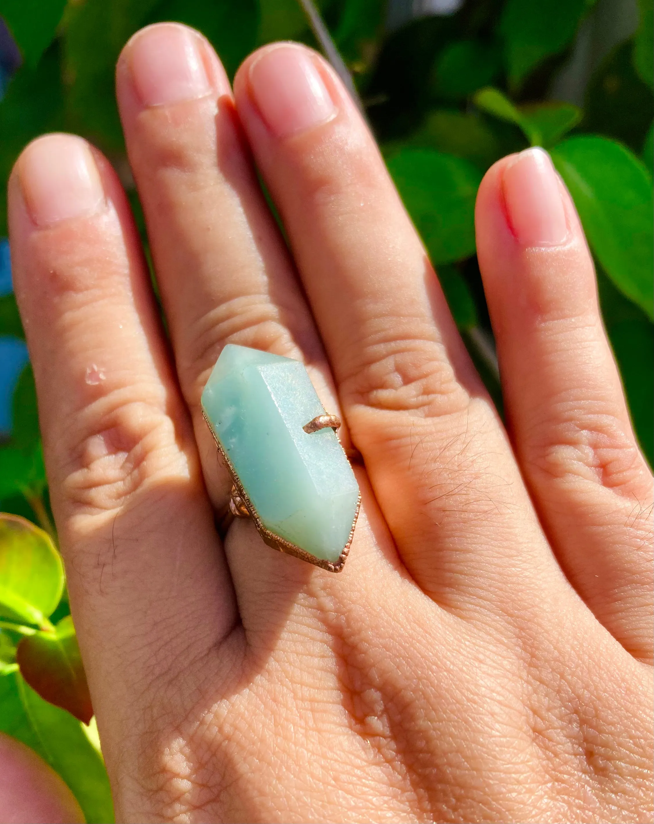 Amazonite Double T Size 8.5