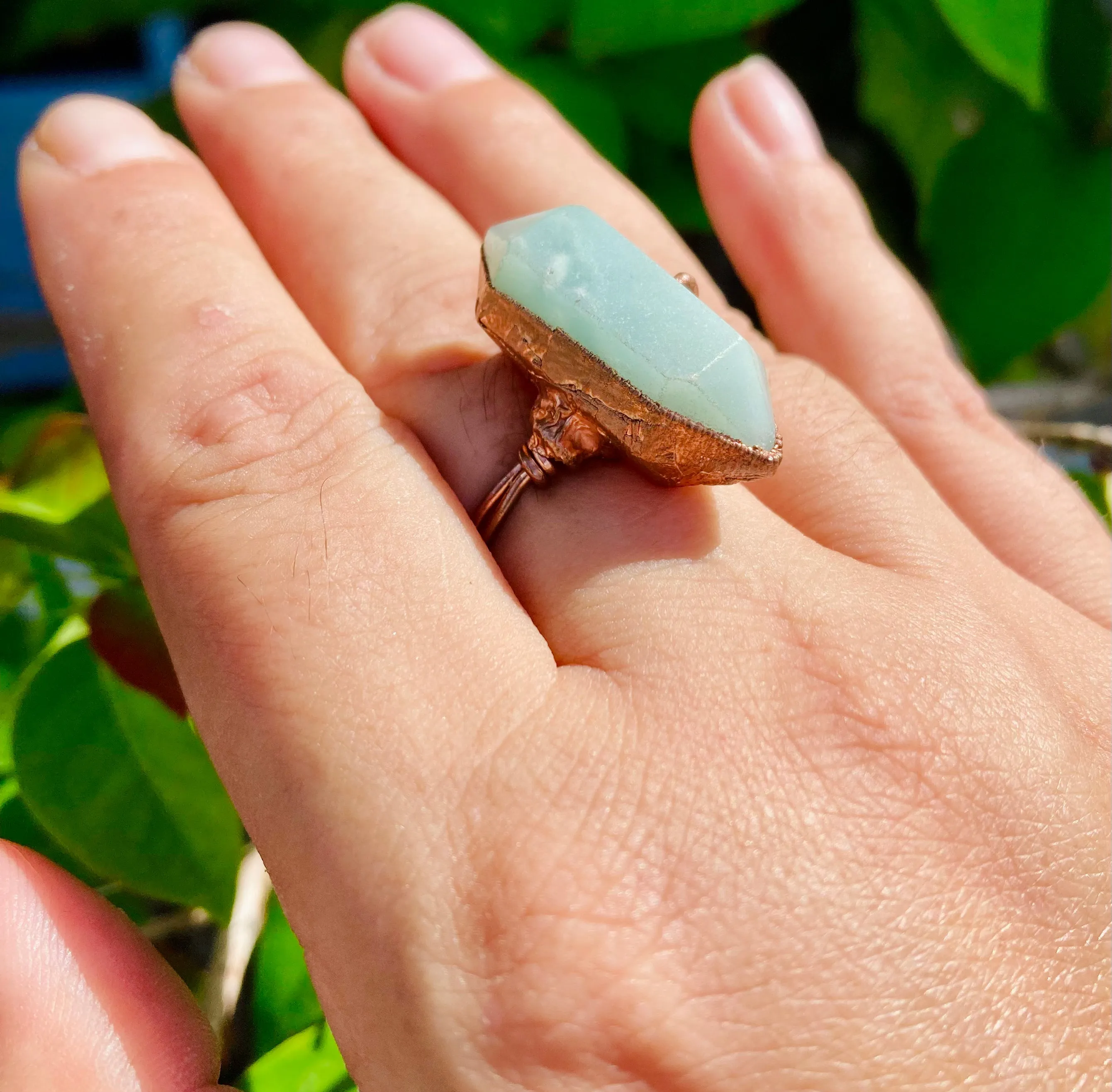 Amazonite Double T Size 8.5