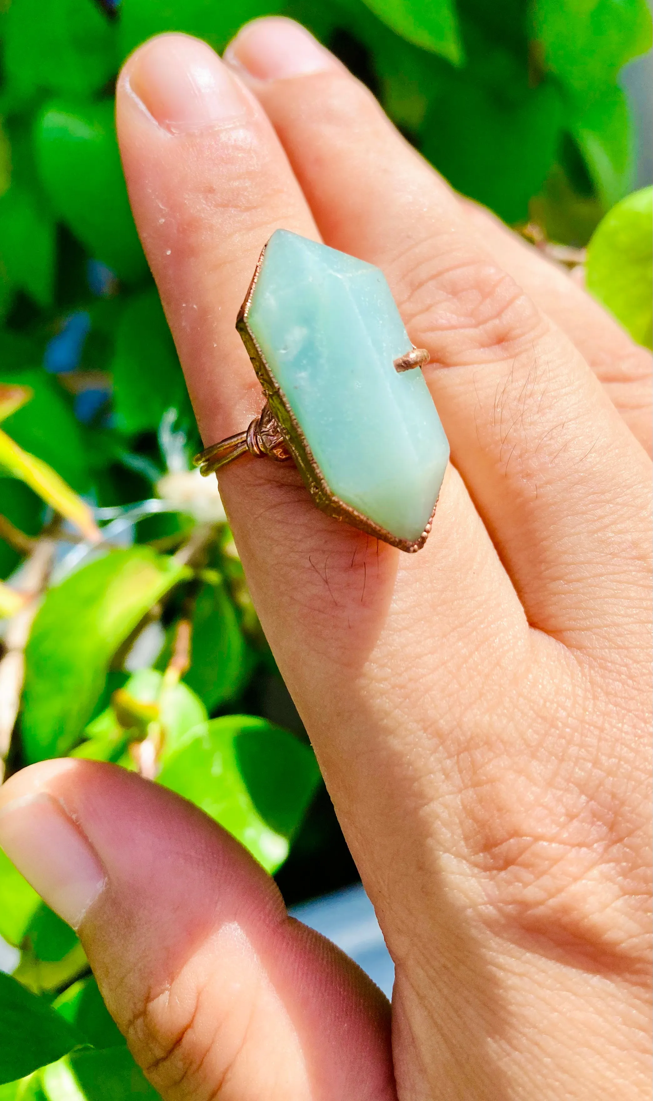 Amazonite Double T Size 8.5