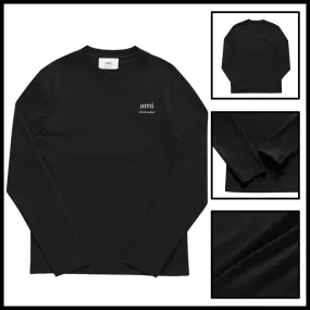 AMI PARIS  |Crew Neck Pullovers Heart Street Style Long Sleeves Plain