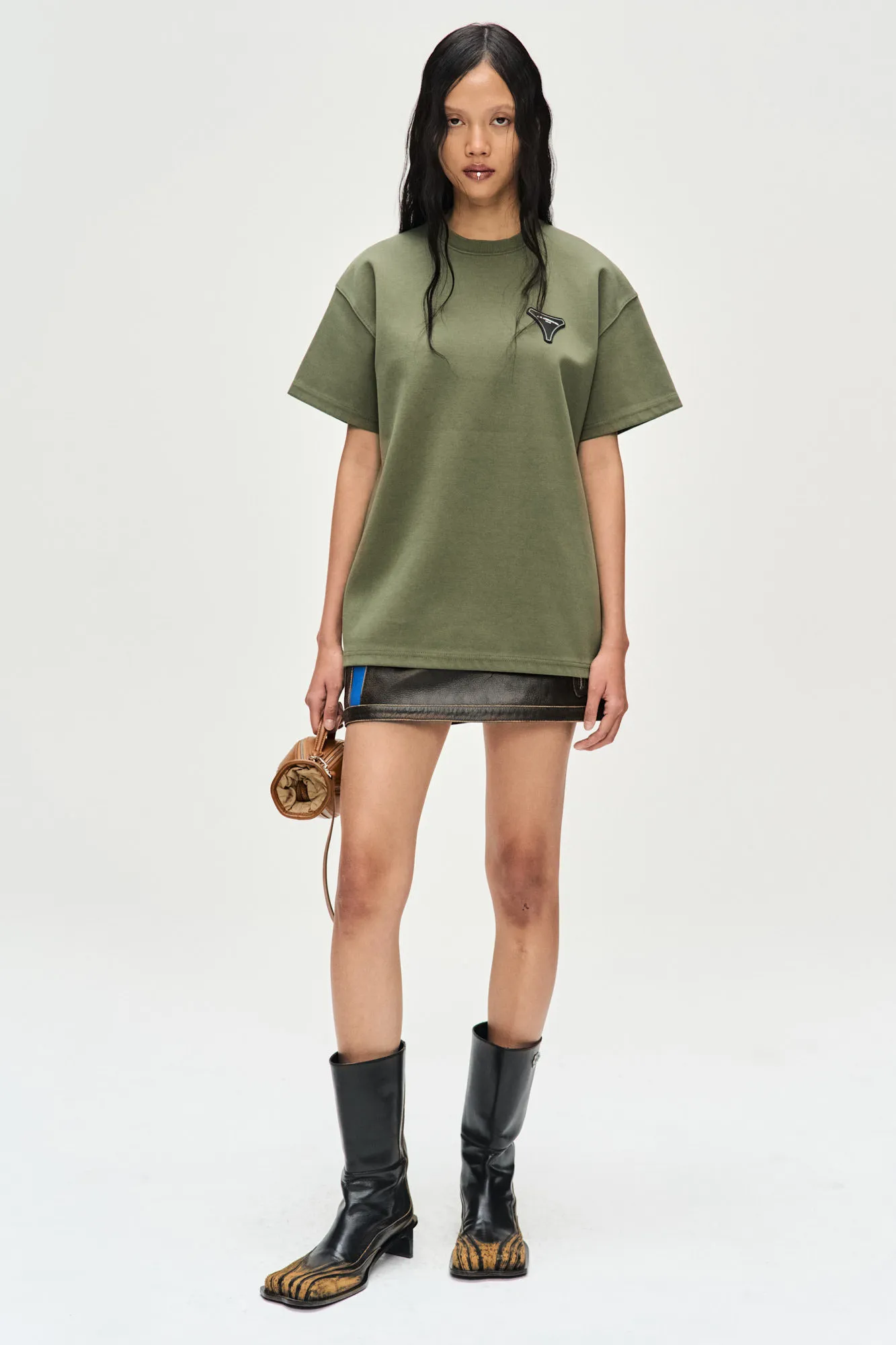 ANDERSSON BELL  |Crew Neck Pullovers Unisex Street Style Cotton Short Sleeves