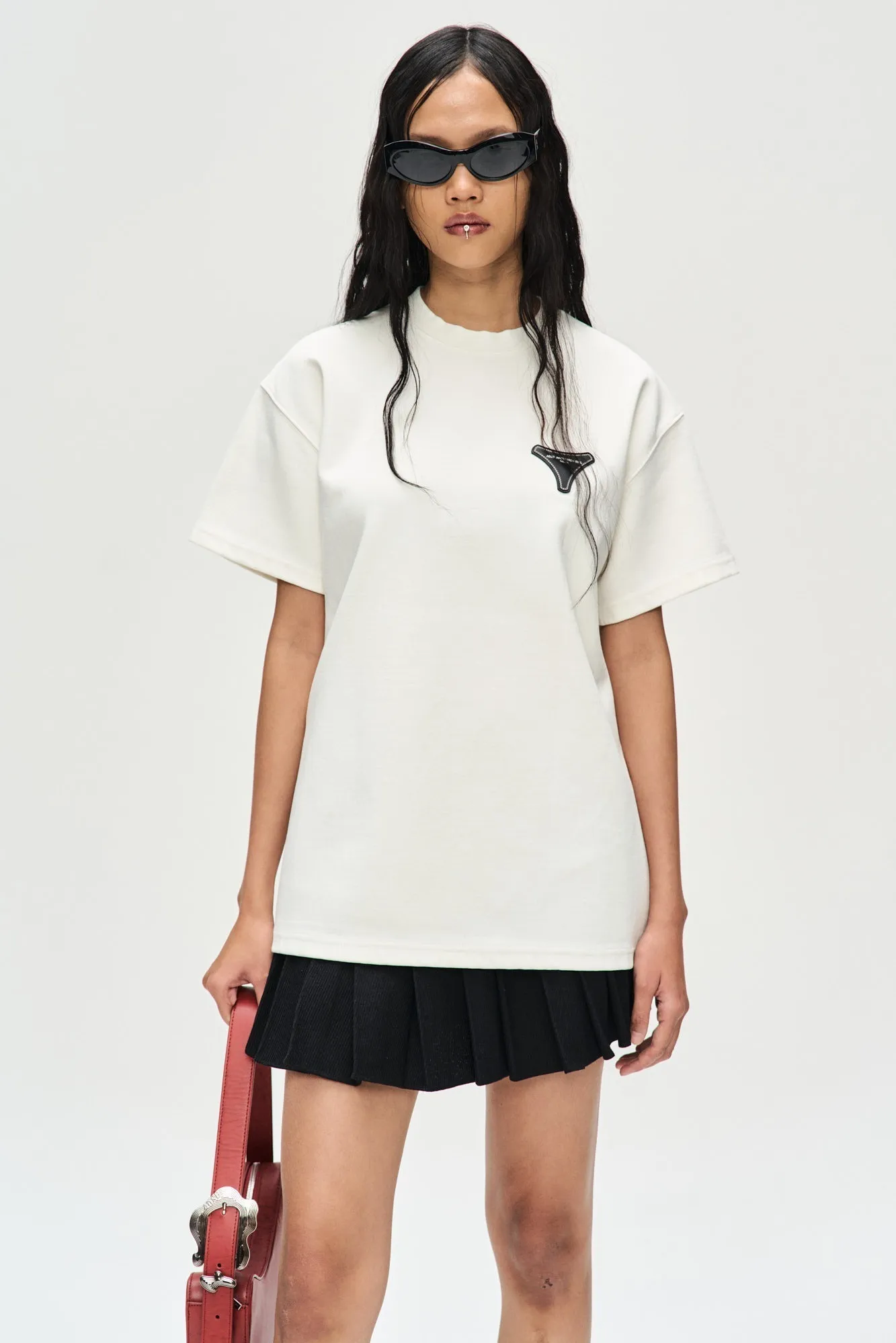 ANDERSSON BELL  |Crew Neck Pullovers Unisex Street Style Cotton Short Sleeves