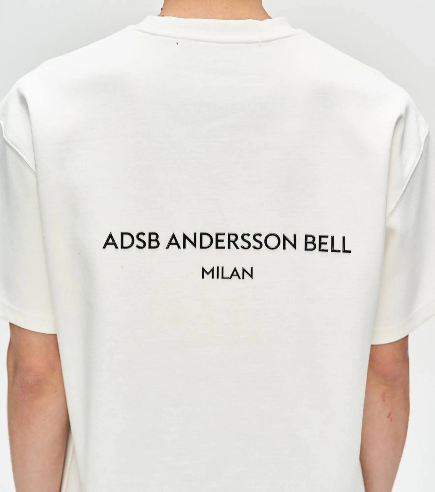 ANDERSSON BELL  |Crew Neck Pullovers Unisex Street Style Cotton Short Sleeves