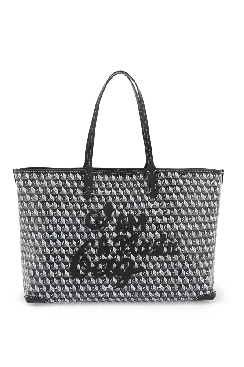 Anya Hindmarch    Anya Hindmarch I Am A Plastic Bag Motif Tote Bag