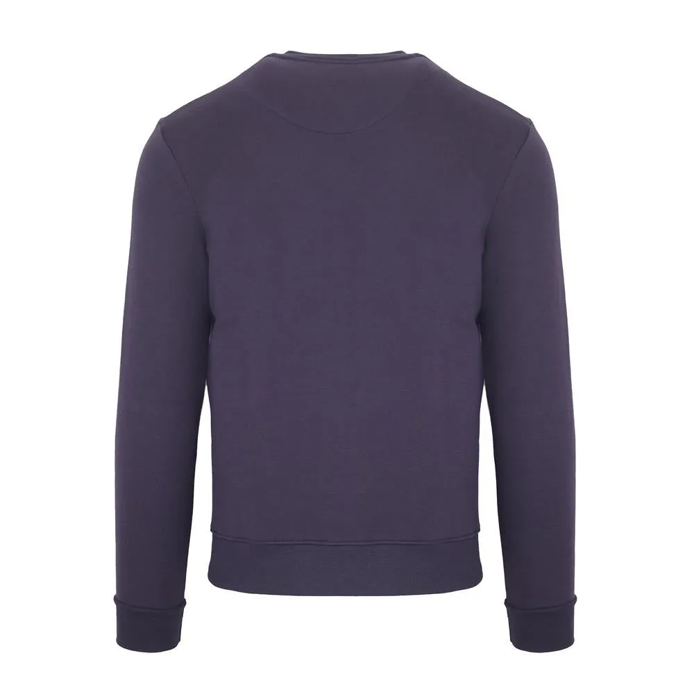 Aquascutum Mens Sweater with Logo Design in Navy