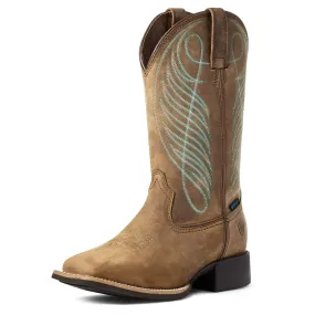 Ariat Women's Round Up Wide Square Toe Waterproof Western Boot