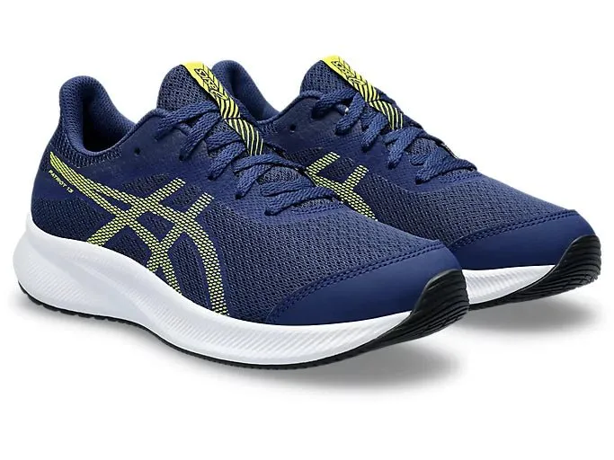 ASICS JUNIOR PATRIOT 13 BLUE/YELLOW SHOES