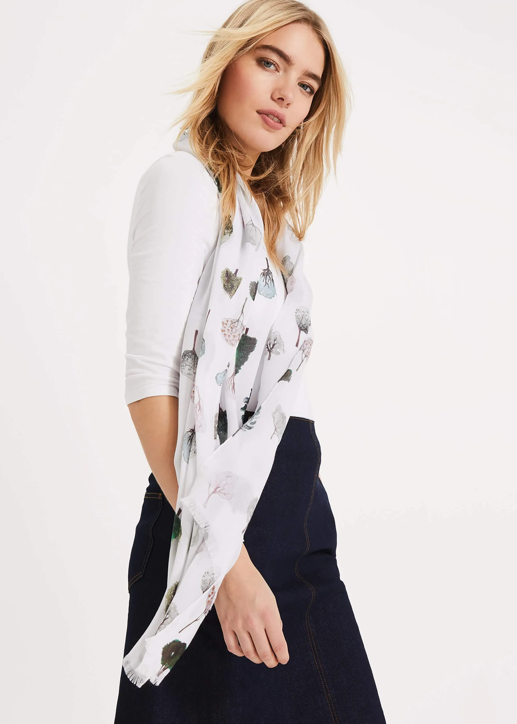 Aspen Nature Print Scarf