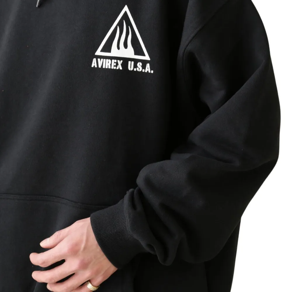 AVIREX  |Pullovers Unisex Street Style Long Sleeves Plain Cotton