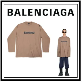 BALENCIAGA  |Crew Neck Pullovers Unisex Street Style Collaboration