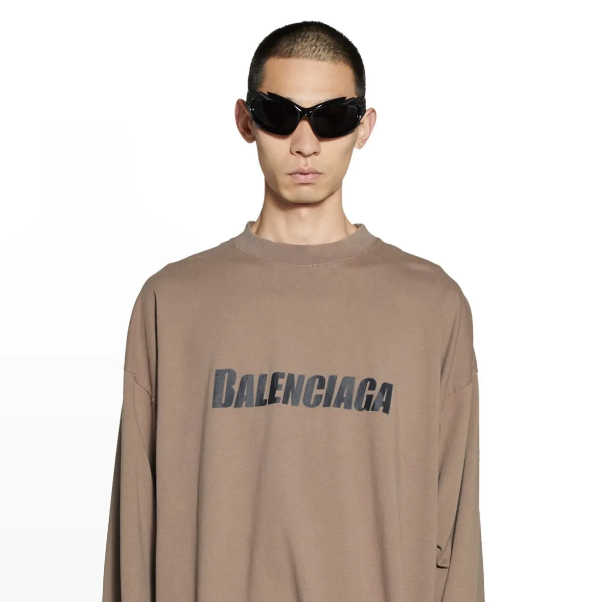 BALENCIAGA  |Crew Neck Pullovers Unisex Street Style Collaboration