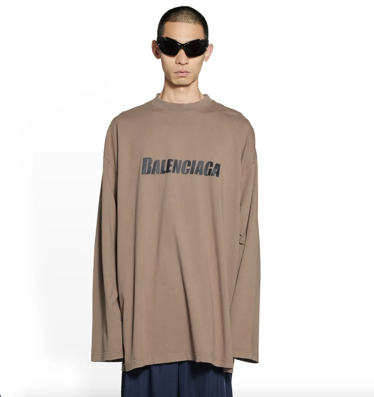 BALENCIAGA  |Crew Neck Pullovers Unisex Street Style Collaboration