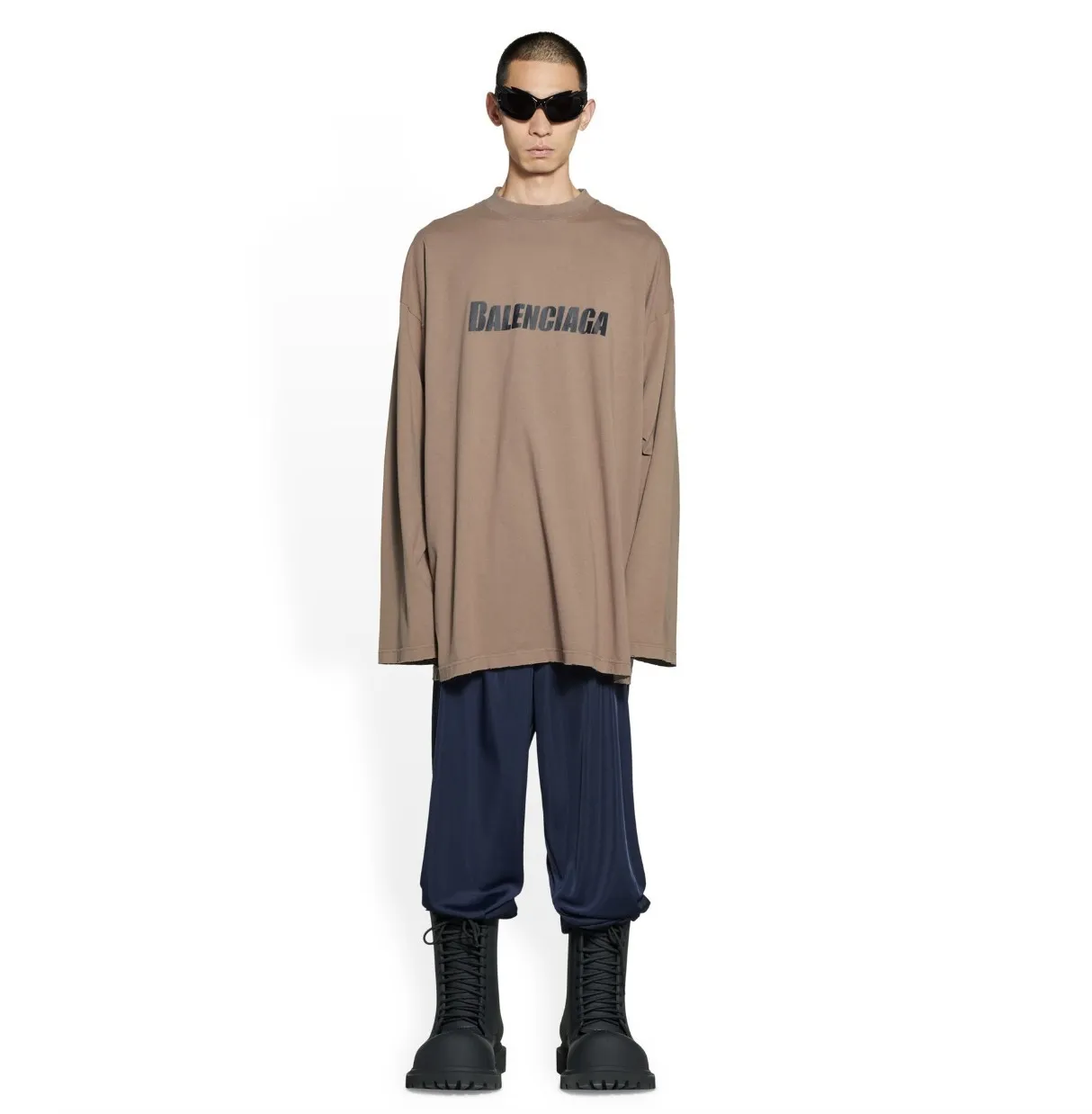 BALENCIAGA  |Crew Neck Pullovers Unisex Street Style Collaboration