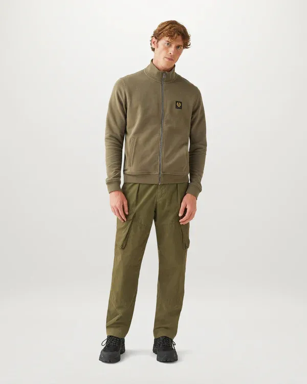 BELSTAFF  |Long Sleeves Plain Cotton Logo Sweatshirts