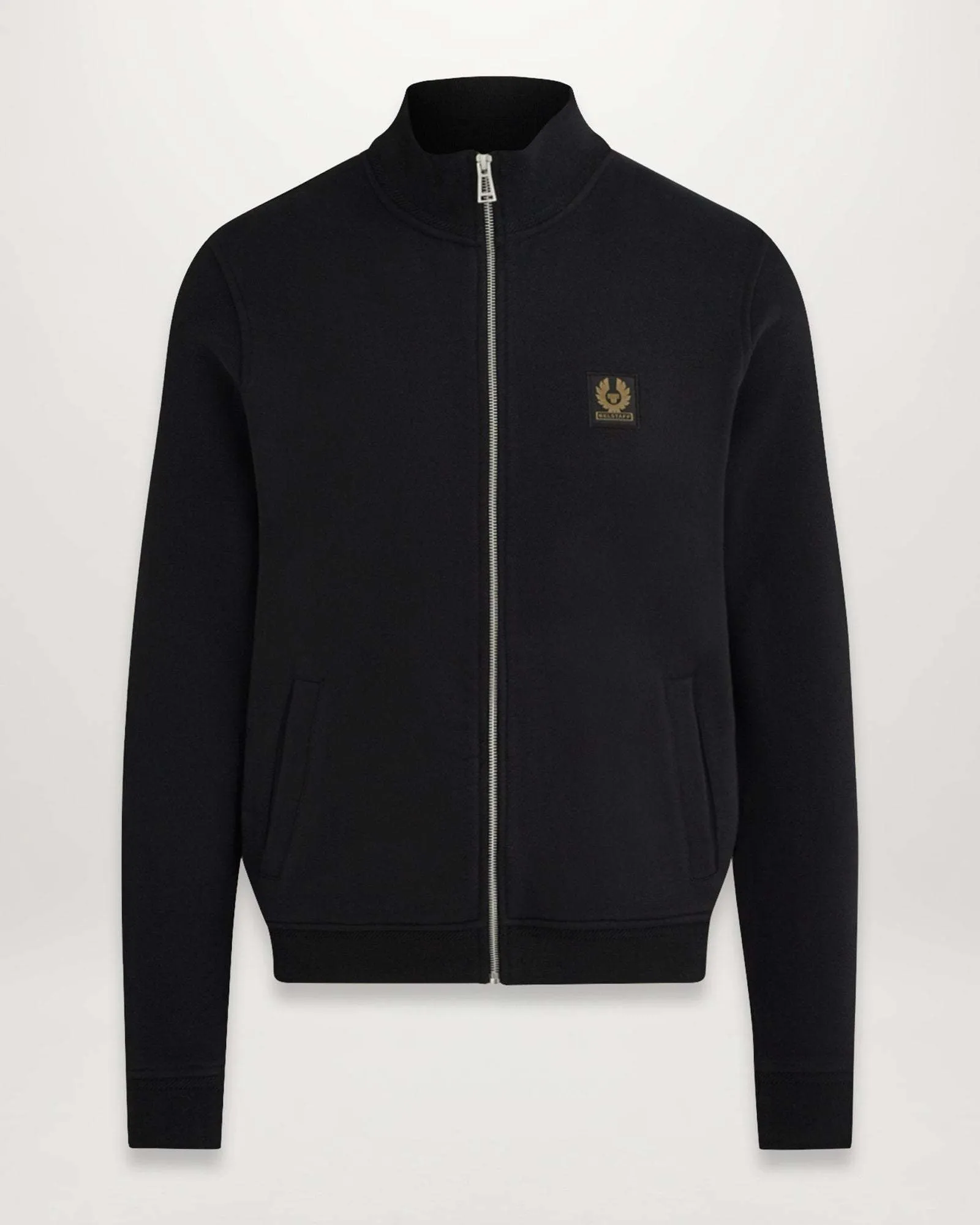 BELSTAFF  |Long Sleeves Plain Cotton Logo Sweatshirts