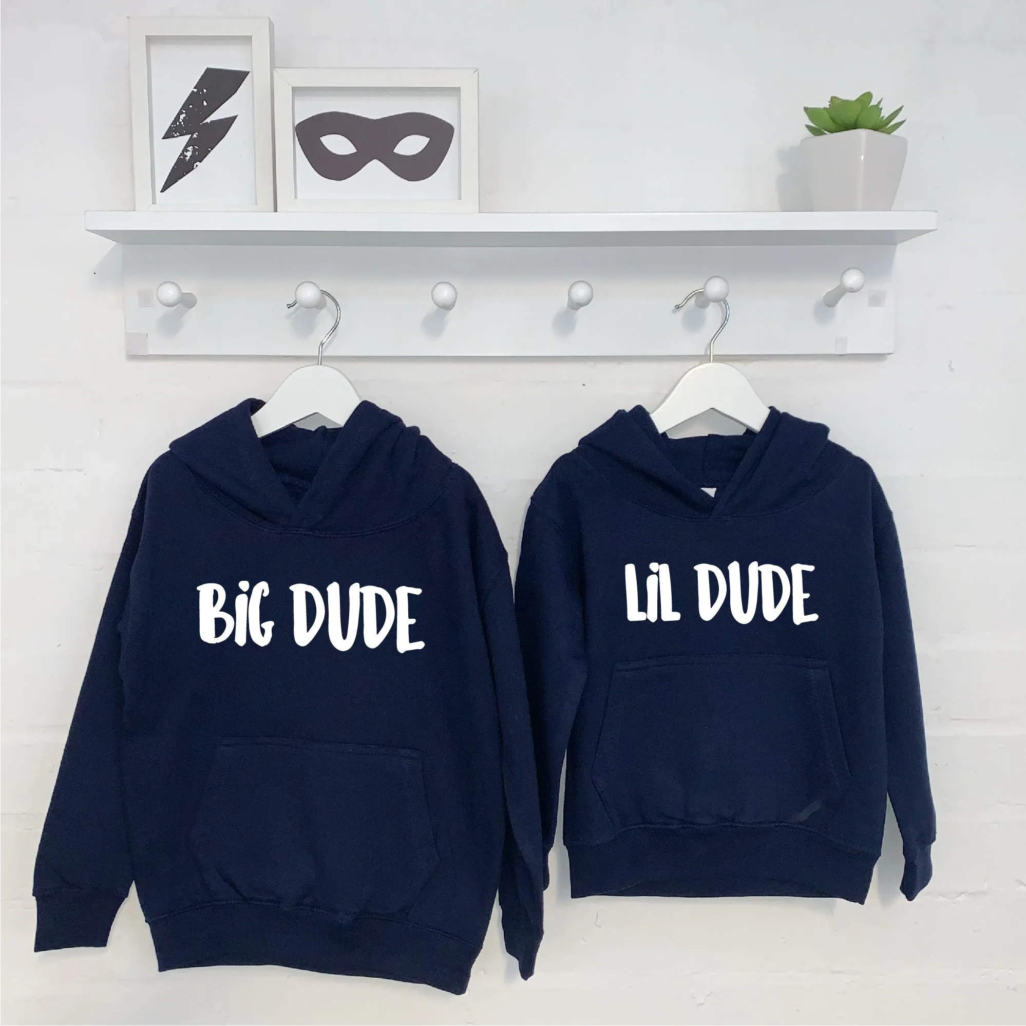 Big Dude Lil Dude Hoodie Set