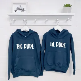 Big Dude Lil Dude Hoodie Set