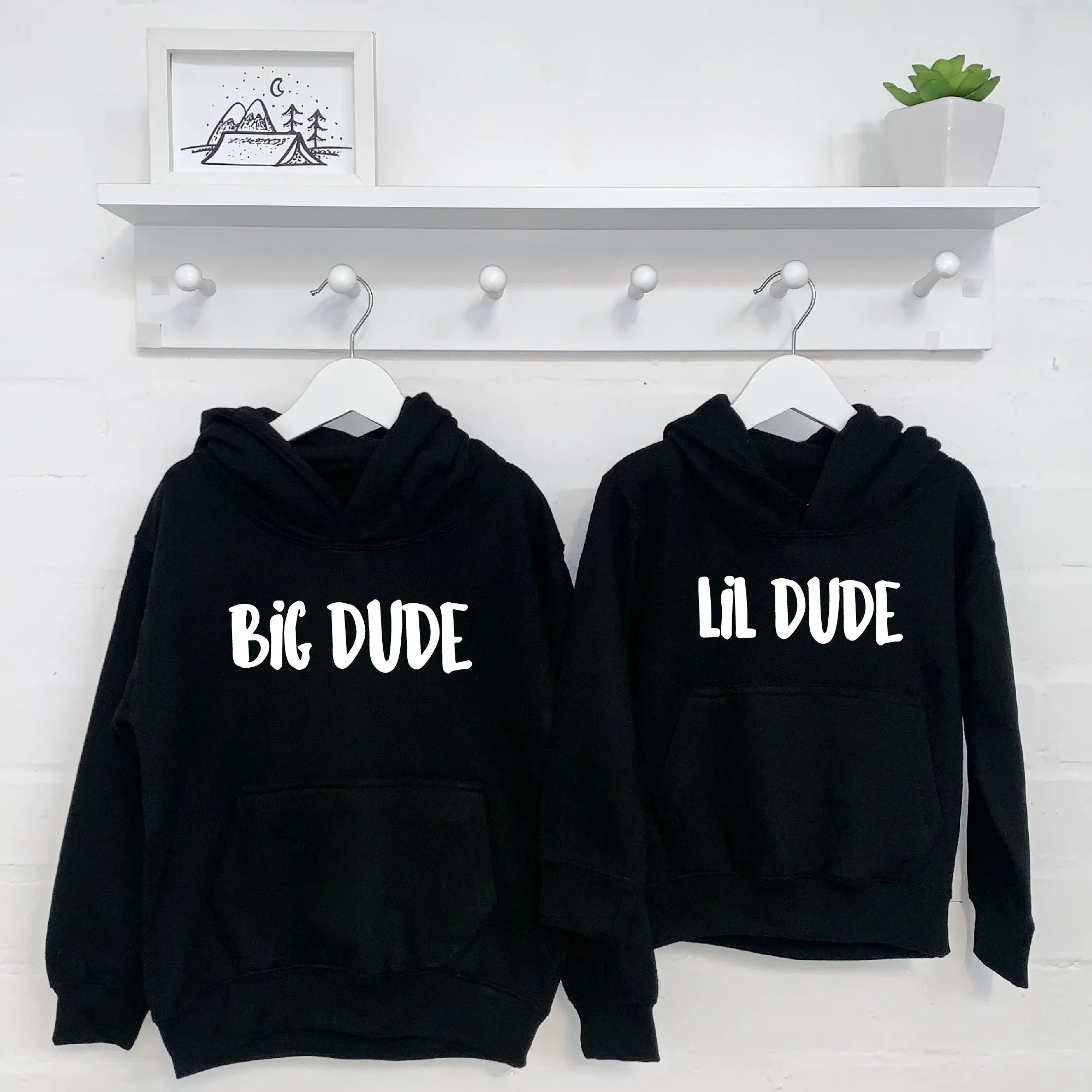 Big Dude Lil Dude Hoodie Set