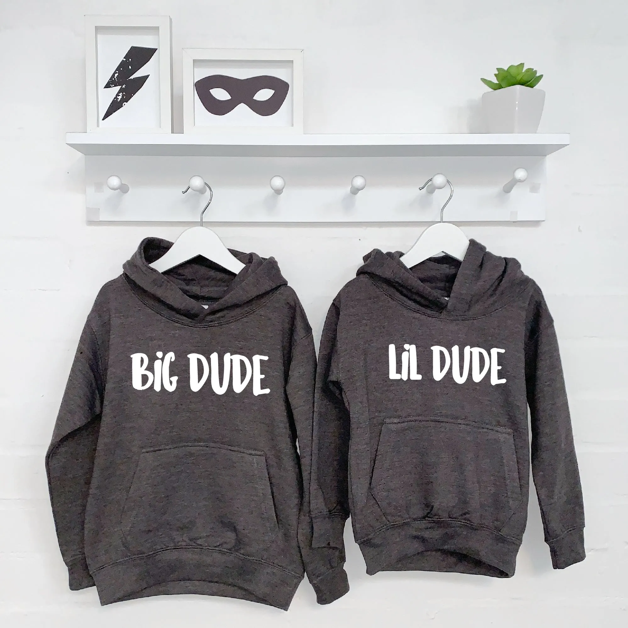 Big Dude Lil Dude Hoodie Set