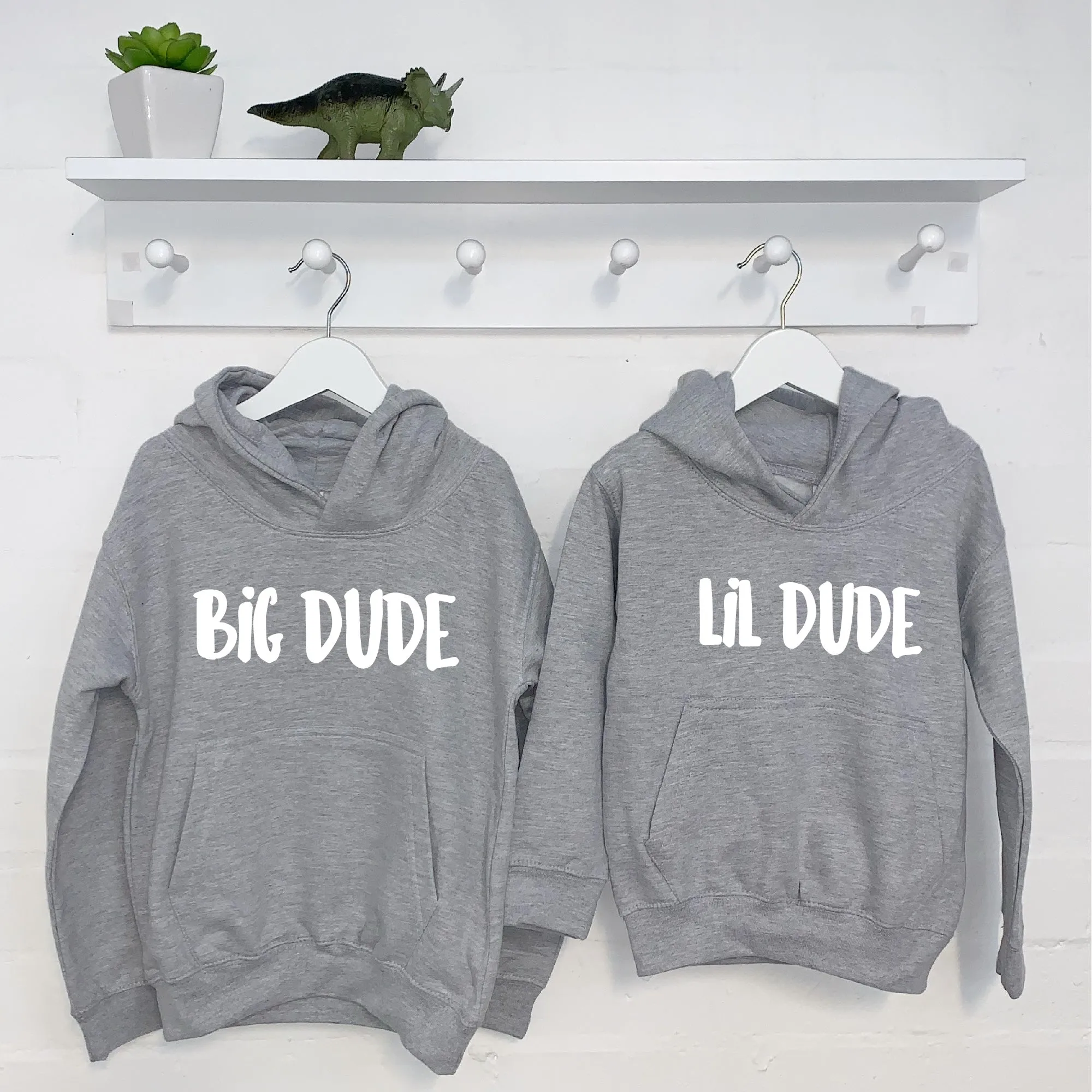 Big Dude Lil Dude Hoodie Set