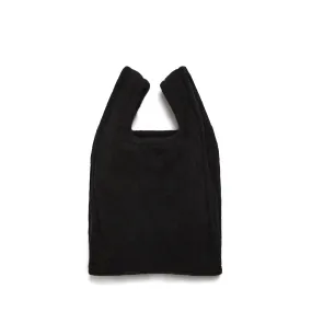 BLACK Comme des Garçons Wool Tote Bag  Black