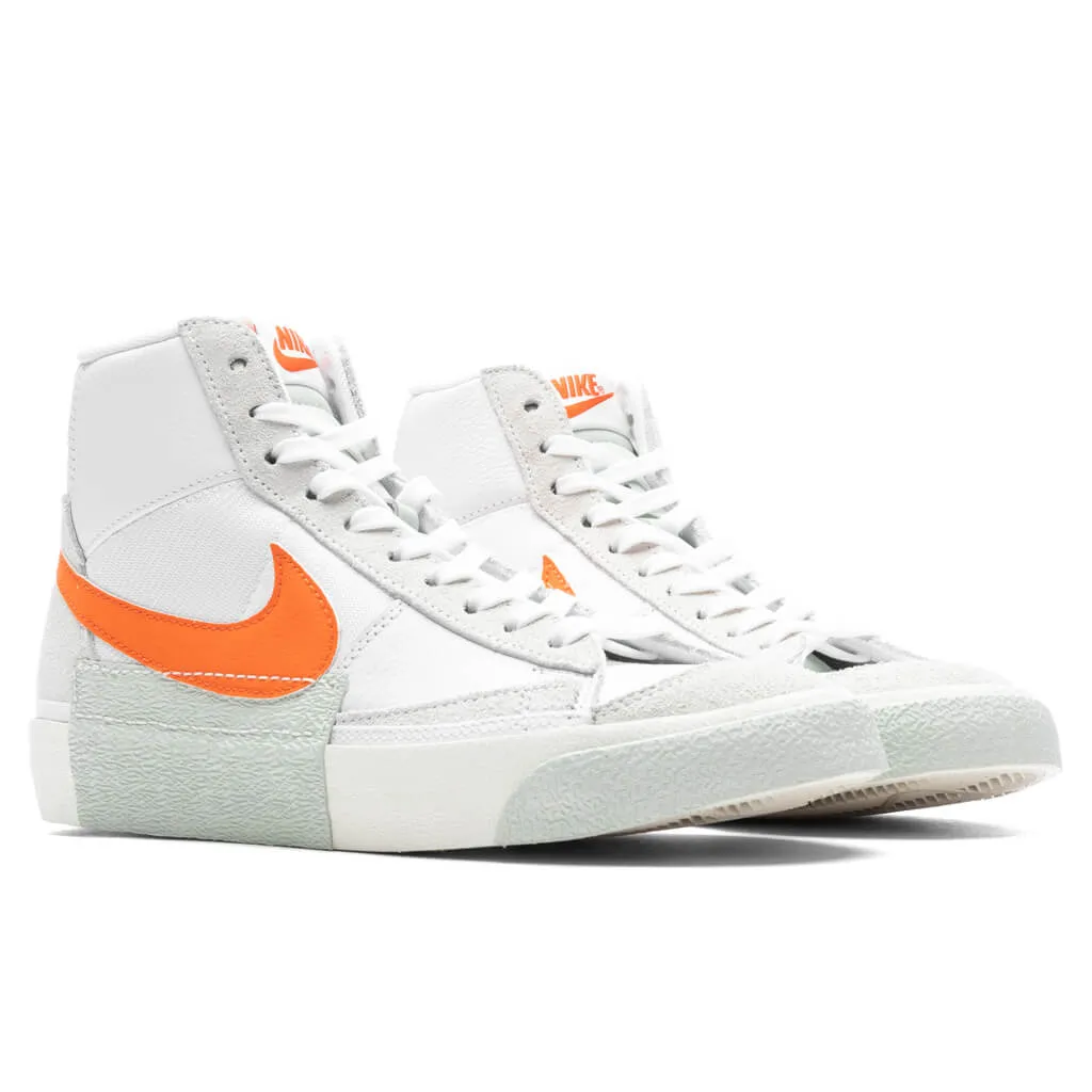 Blazer Mid Pro Club - White/Safety Orange/Sail