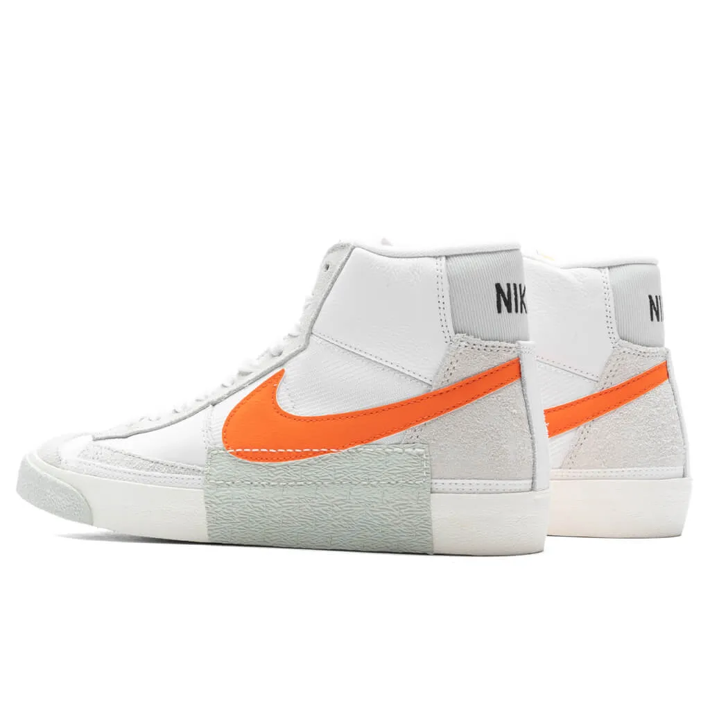 Blazer Mid Pro Club - White/Safety Orange/Sail