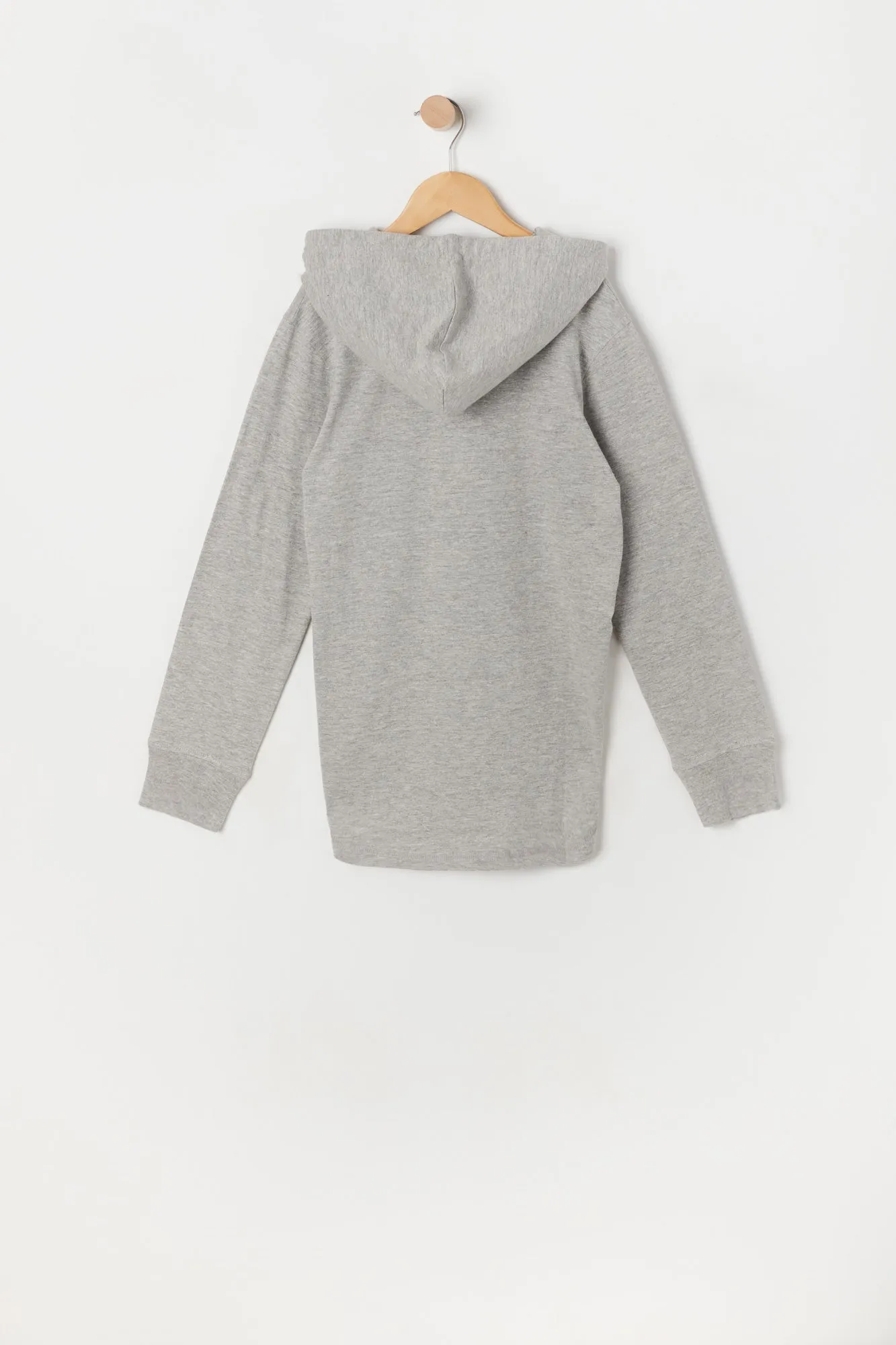 Boys Hooded Long Sleeve Henley Top