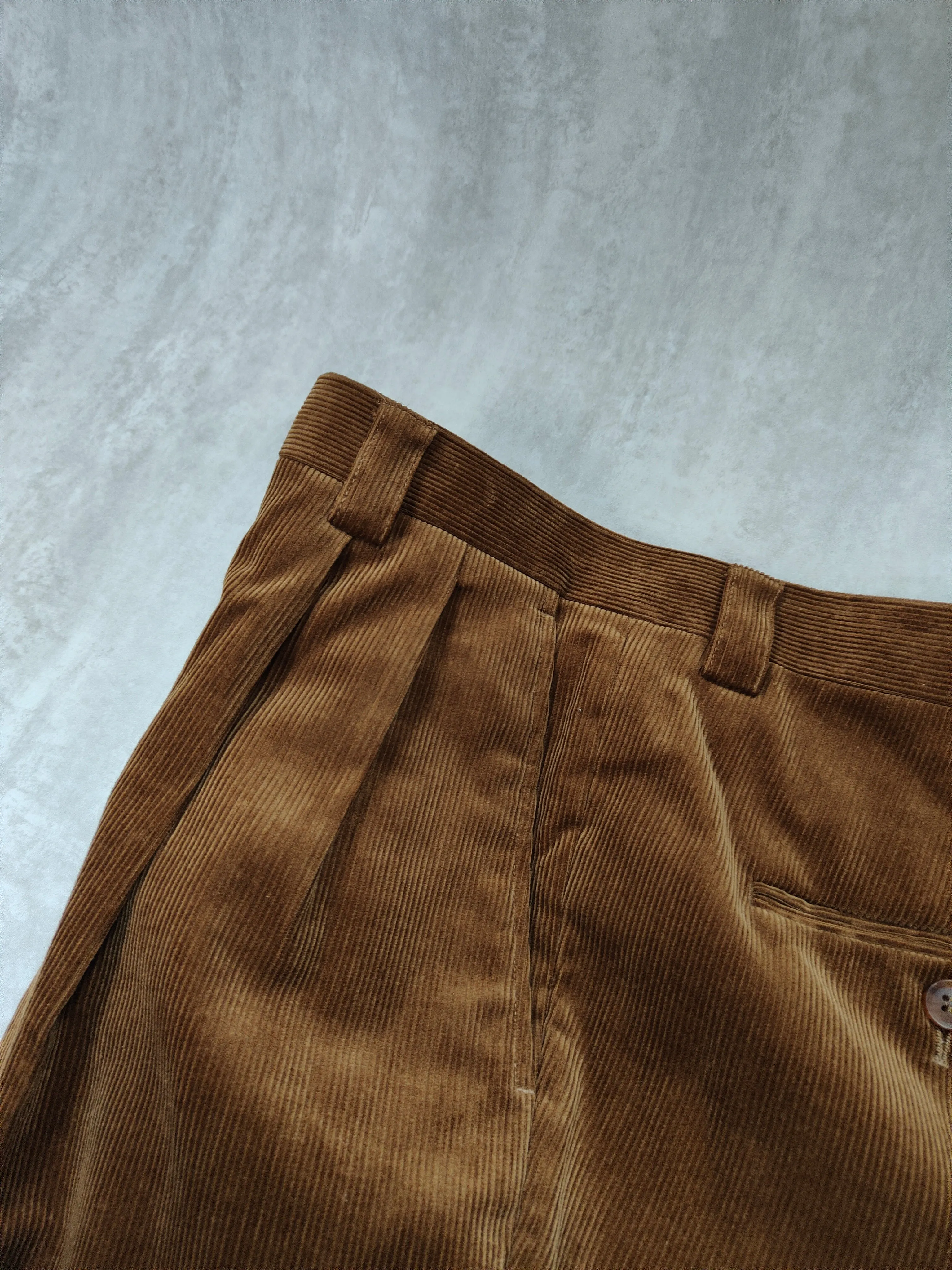 Brisbane Moss Corduroys Caramel Trousers  - ST134