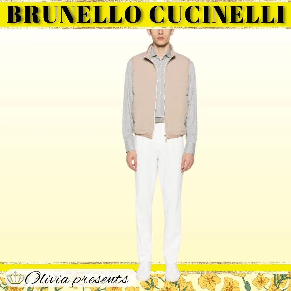 BRUNELLO CUCINELLI  |Linen Long Sleeves Plain Cotton Shirts