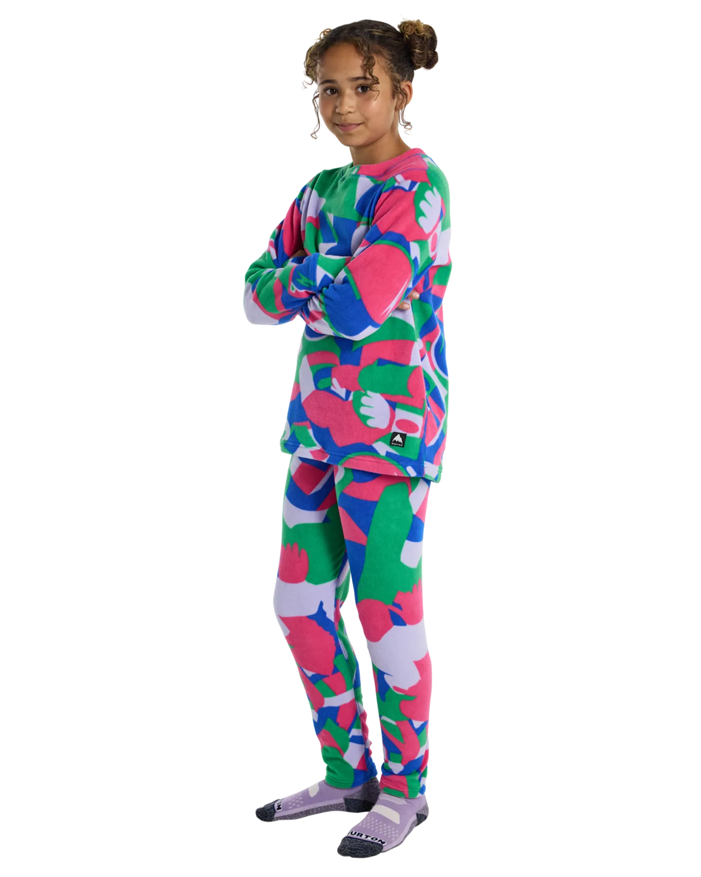 Burton Kids' Fleece Base Layer Set - Multi Cosmoblock